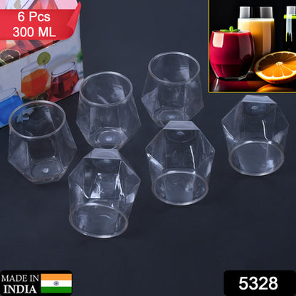 Premium Transparent Pilsner Glasses  Beer Juice Mocktail Lassi Glasses For Better Head Retention Aroma And Flavor  Crystal Plastic  Glass