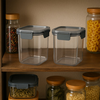 Apexpress N Lock Airtight Food Storage Container Set (2Pc900Ml) Approx