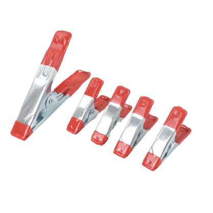 Metalspring Clamps Heavy Duty Spring Metal Clips Clamp  (5 Pcs Set)