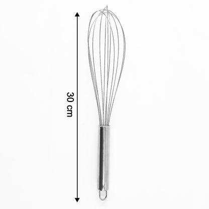 Largestainless Steel Balloon Whisk  Heavy-Duty Kitchen Tool (30Cm  1 Pc)