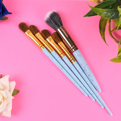 5Pcmakeup Brush Tools Kit (5 Pcs Set  Mix Color)