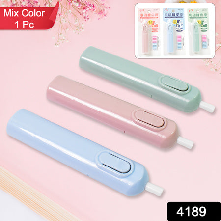 Electric Eraser Kit Automatic Pencil Eraser Battery Operated With 10 Eraser Refills Suitable For Use With Graphite Pencils Drawing Painting Sketching Drafting Supplies Stationery Child Gifts (Battery Not Included)