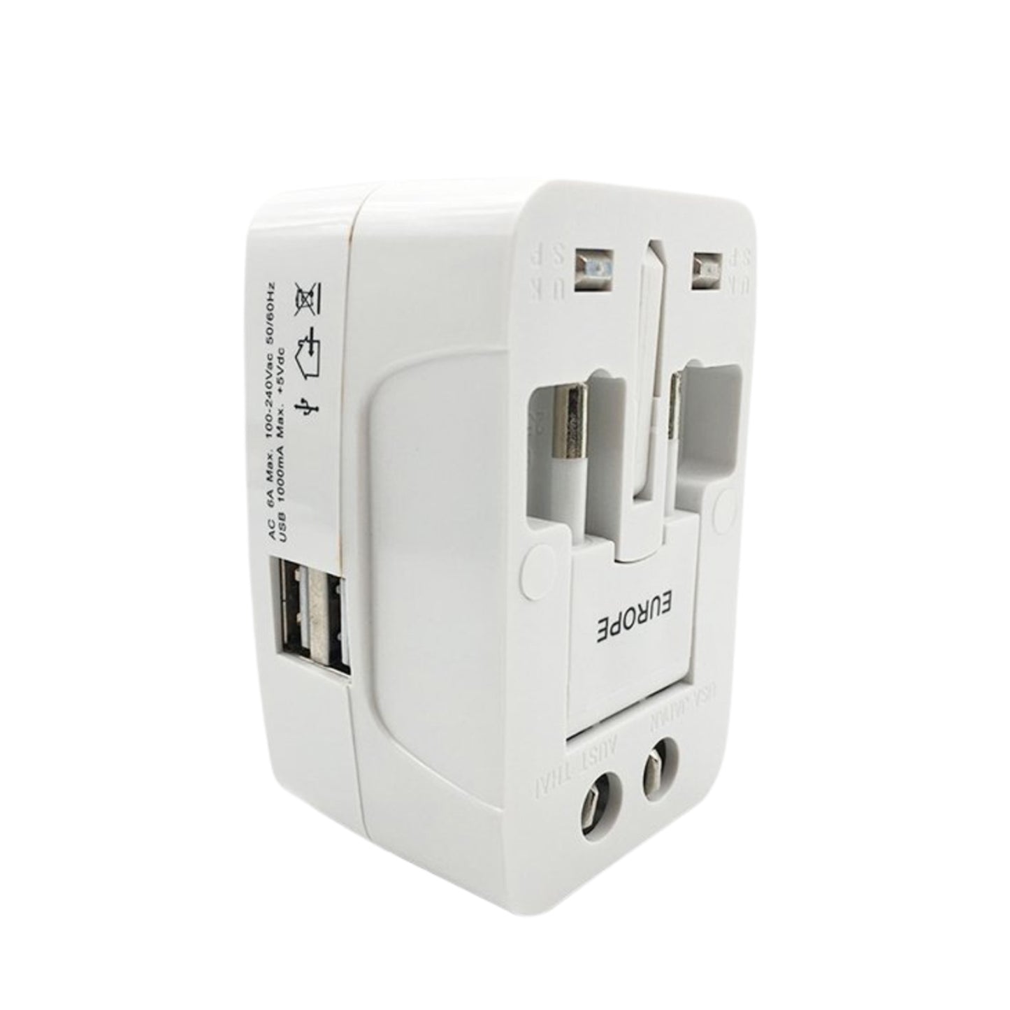 All-In-One Universal Worldwide Travelling Ac Adaptor Plug (Au  Uk  Us  Eu) International Power Charger Electric Usb Power Plug Socket Adapter Converter (1 Pc)
