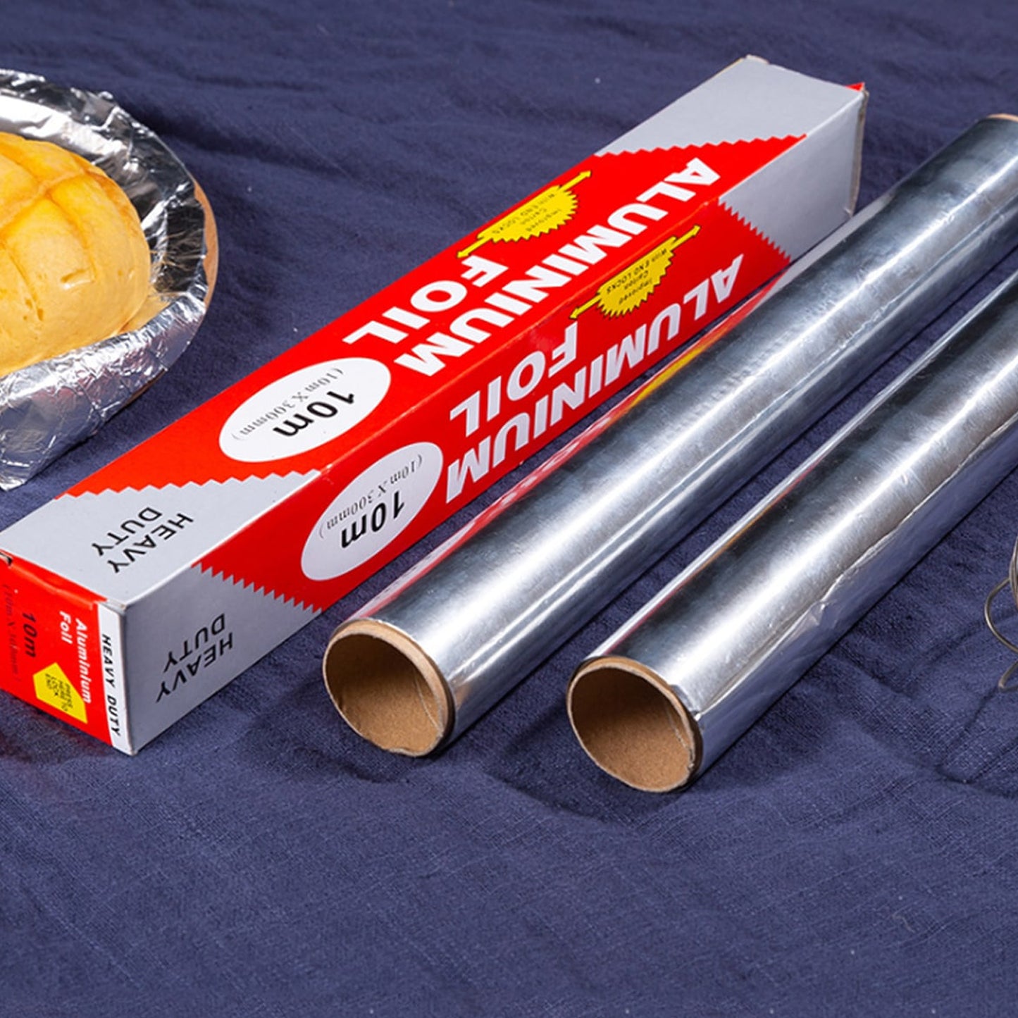 Aluminum Foil Roll Heavy Duty Non Stick Thick Aluminum Foil Sheet Baking Grilling Tool (10Mx300Mm)