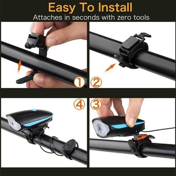 Rechargeable Bicycle Led Bright Light (1 Pc)