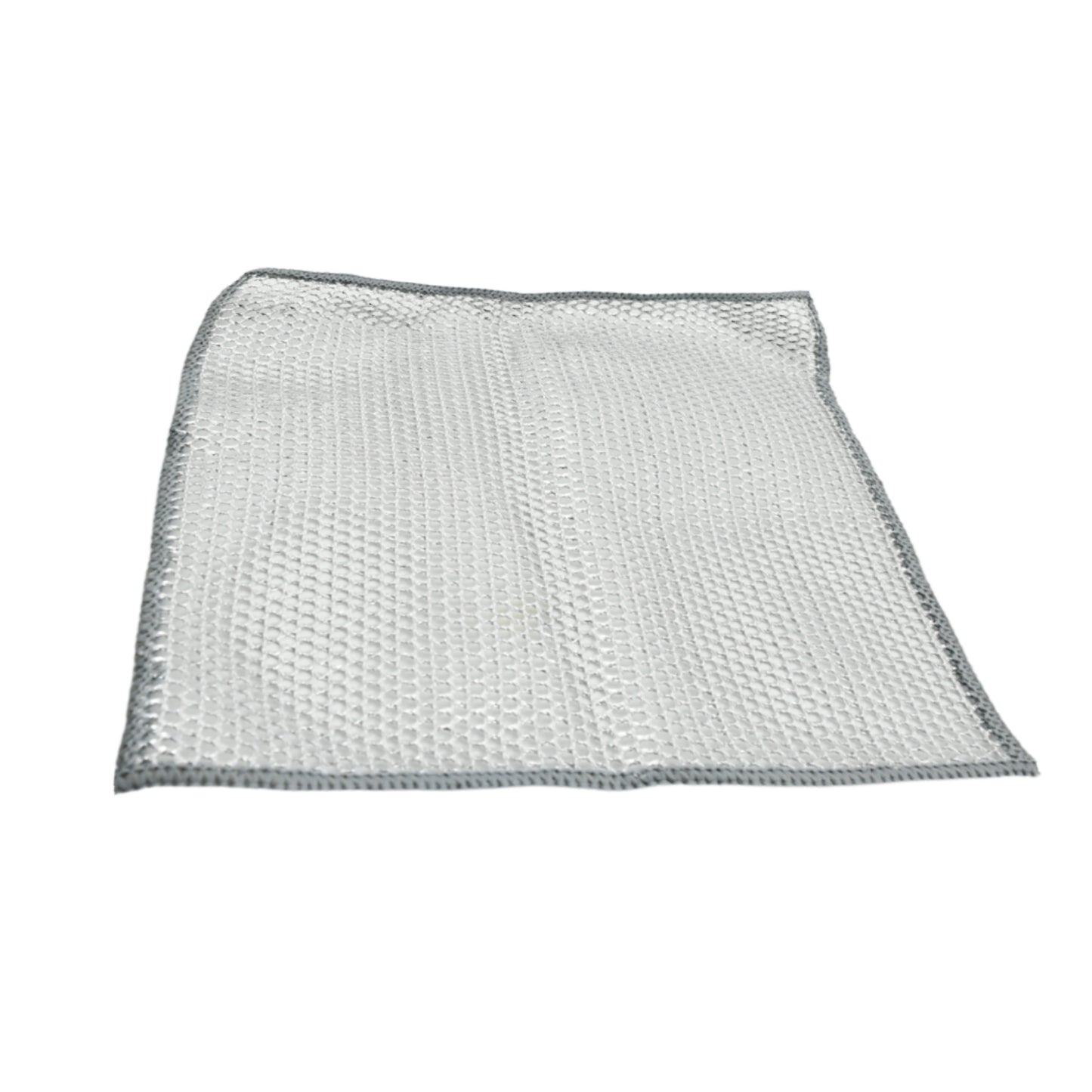 Double-Sided Multipurpose Microfiber Cloths Stainless Steel Scrubber Non-Scratch Wire Dishcloth Durable Kitchen Scrub Cloth (1 Pc  20X20 Cm)