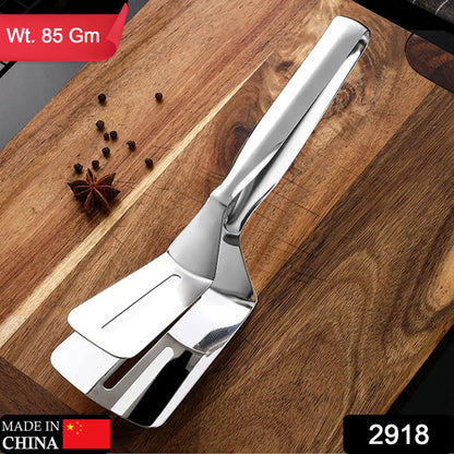 Multifunction Cooking Serving Turner Frying Food Tong. Stainless Steel Steak Clip Clamp Bbq Kitchen Tong.