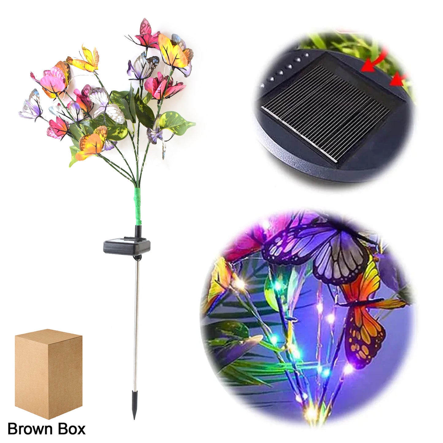 Solar Butterfly Decorative Led Light (1 Pc)