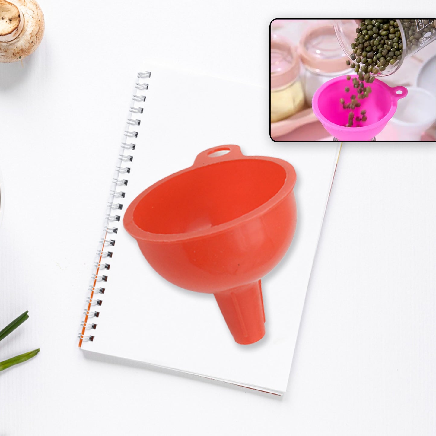 Silicone Funnel For Pouring Oil Sauce Water Juice And Small Food-Grainsfood Grade Silicone Funnel
