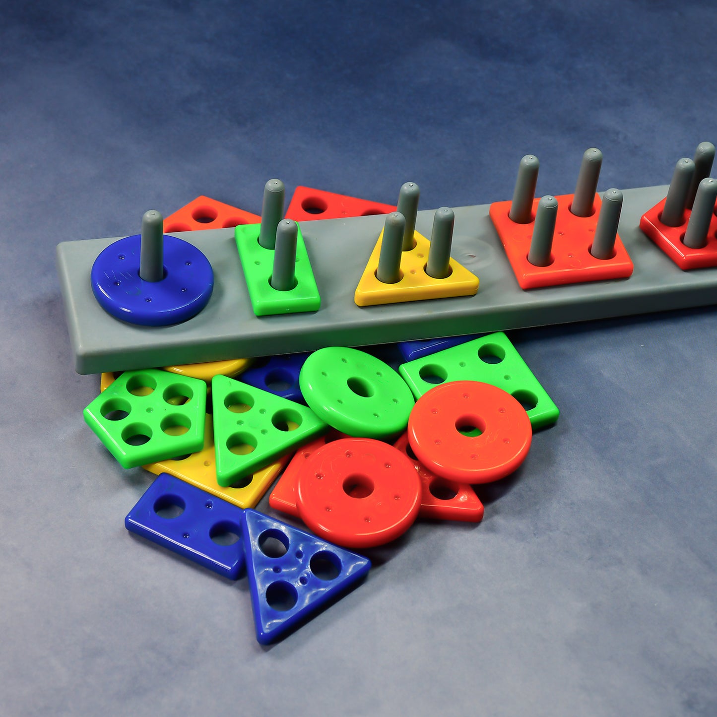 Geometric Brick With Box- 5 Angle Matching Column Blocks For Kids - Preschool Educational Learning Toys.