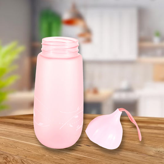 Unique Shape Premium Plastic Water Bottle With Dori Easy To Carry Leakproof Bpa-Free Water Plastic Water Bottle For Children Home School (1 Pc  550 Ml)