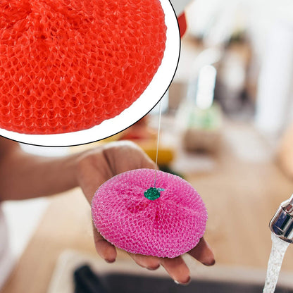Plastic Scrubber Round Nylon Scrubbers (Pack Of 12)