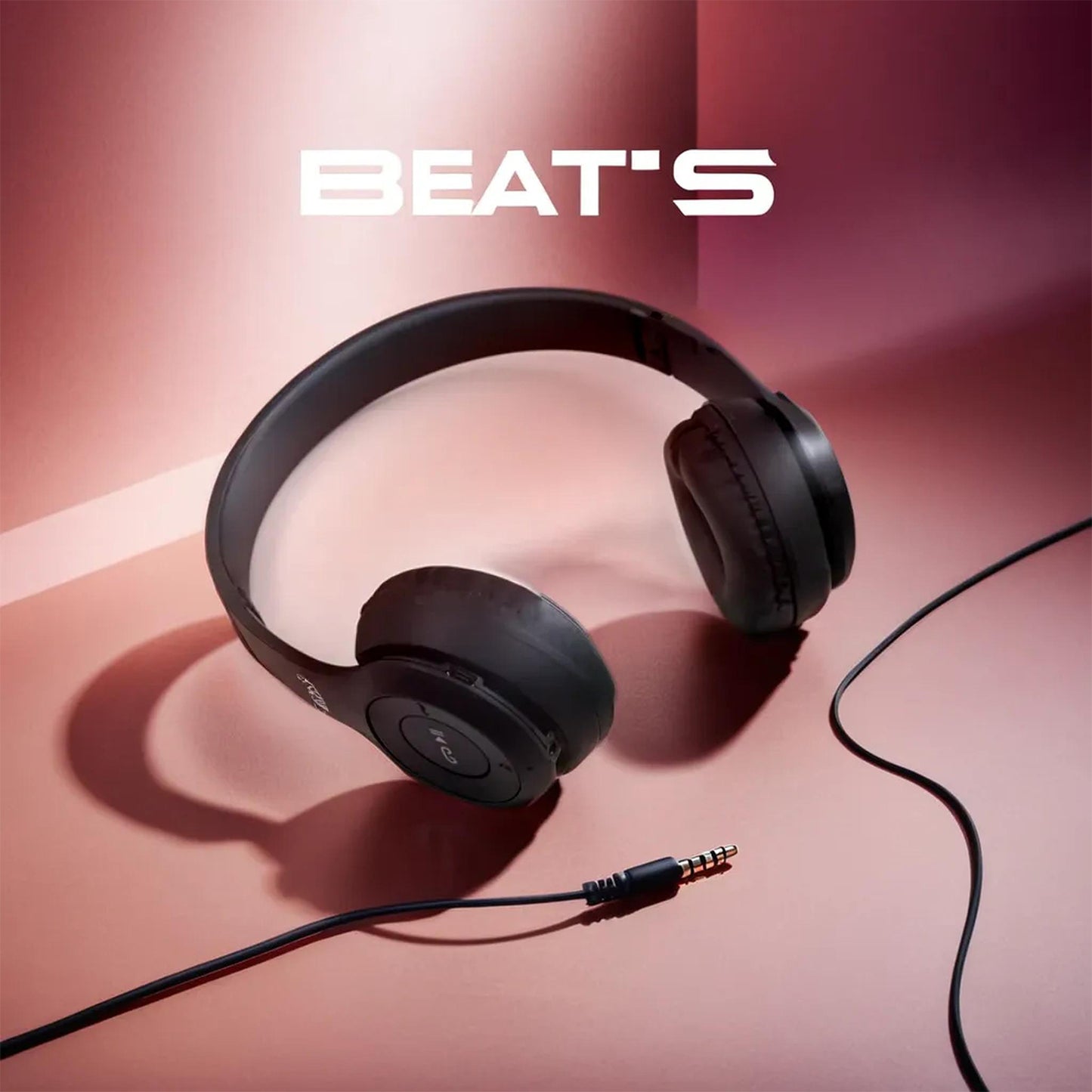 Wireless Headphone Over The Head Bluetooth Headset Foldable Headband Hands-Free With Calling Function (1 Pc)