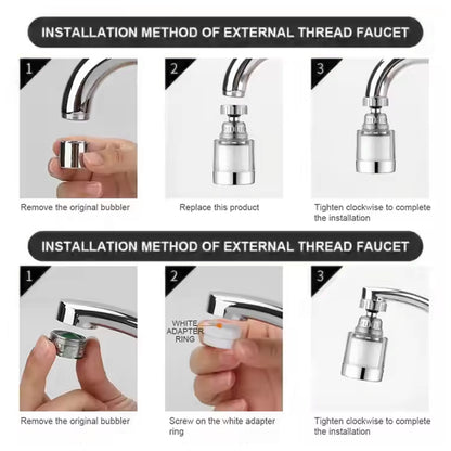 Waterfaucet Extender Swivel Faucet Aerator (1 Pc)
