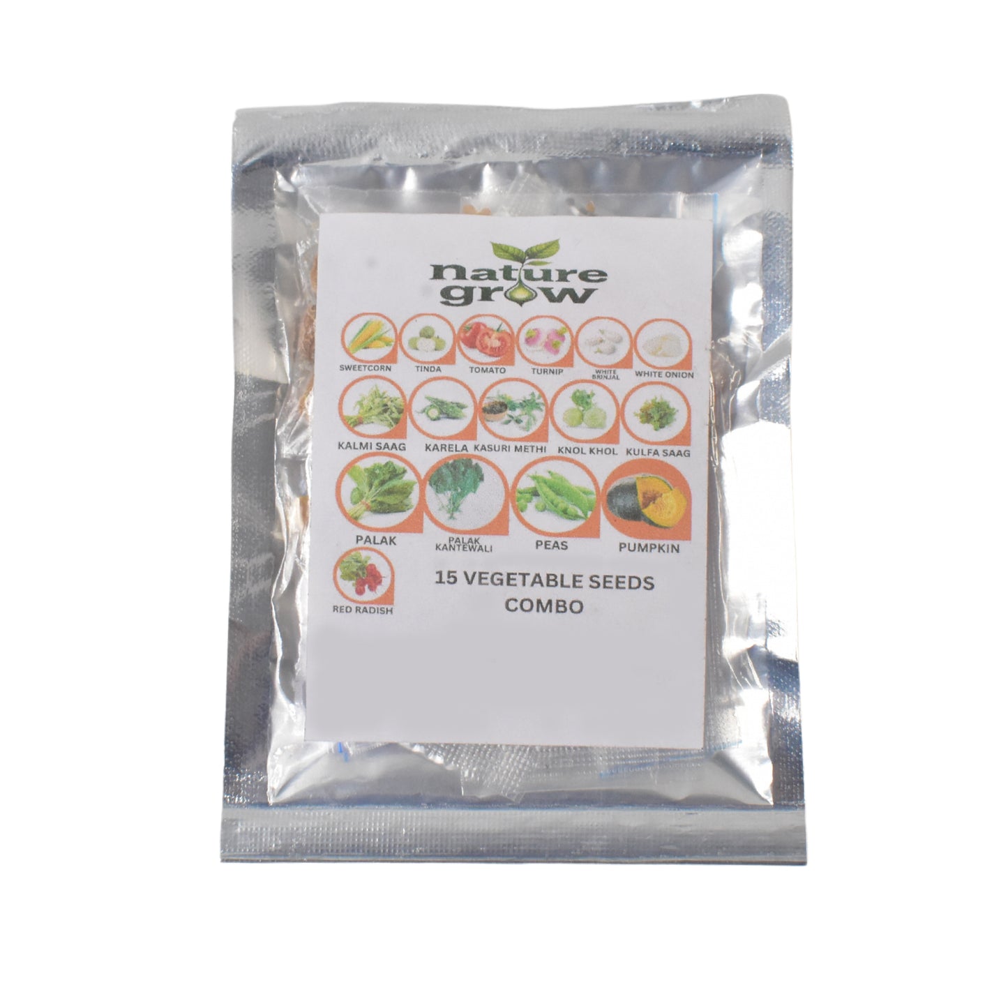 Varieties Of Vegetable Seeds Combo (1 Pkt.  15 Varieties)