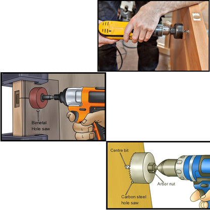 12 Pcs 19-64Mm Hole Saw Kit