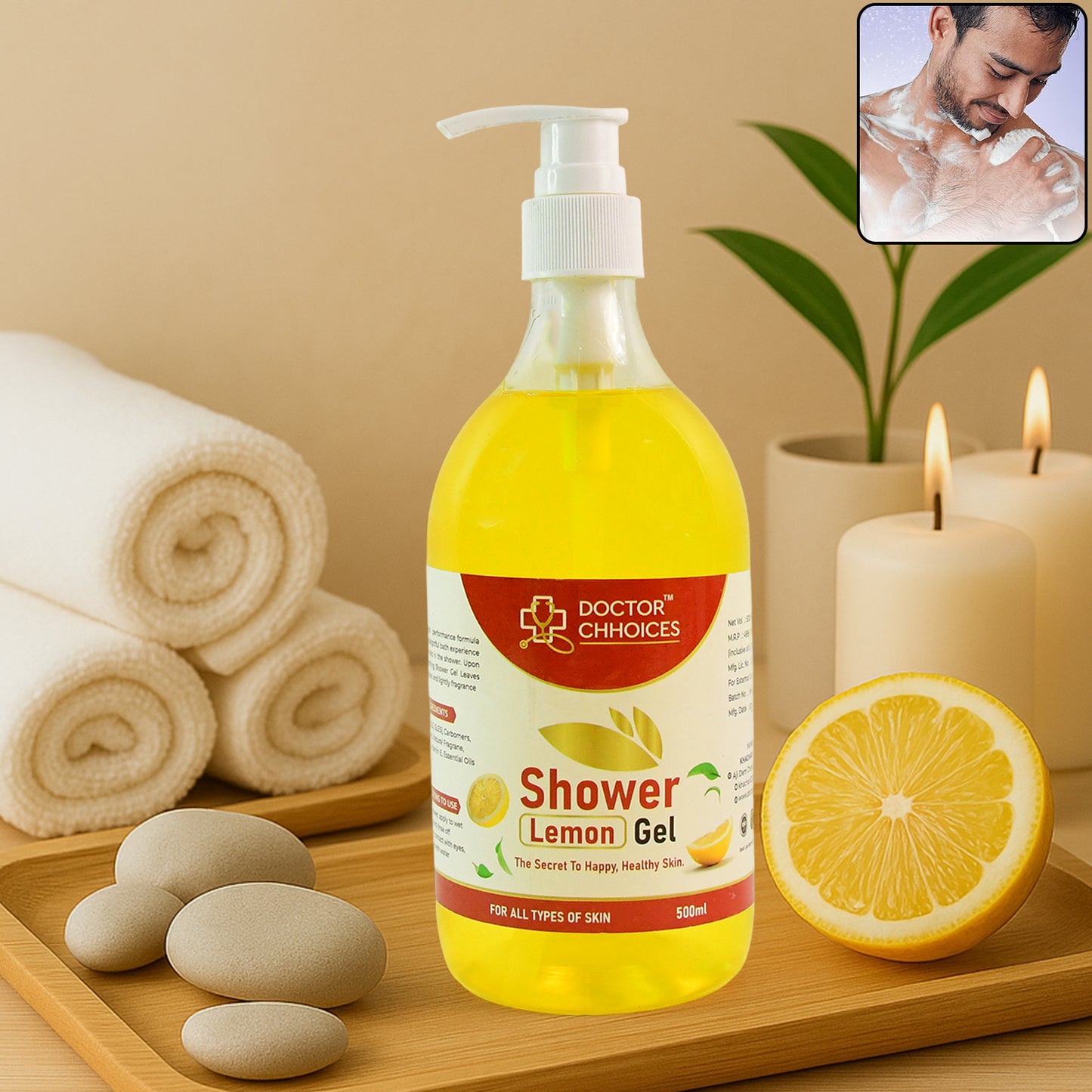 Doctor Chhoices  Choices Lemon Shower Gel  500Ml (1 Pc)