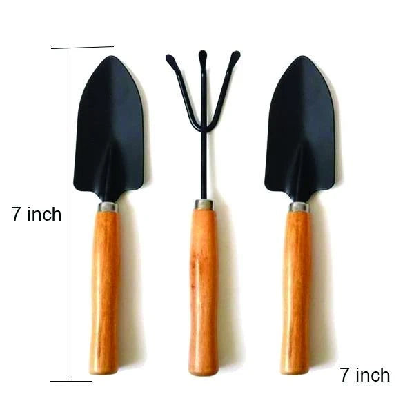 Small Sized Hand Cultivator Small Trowel Garden Fork (Set Of 3)