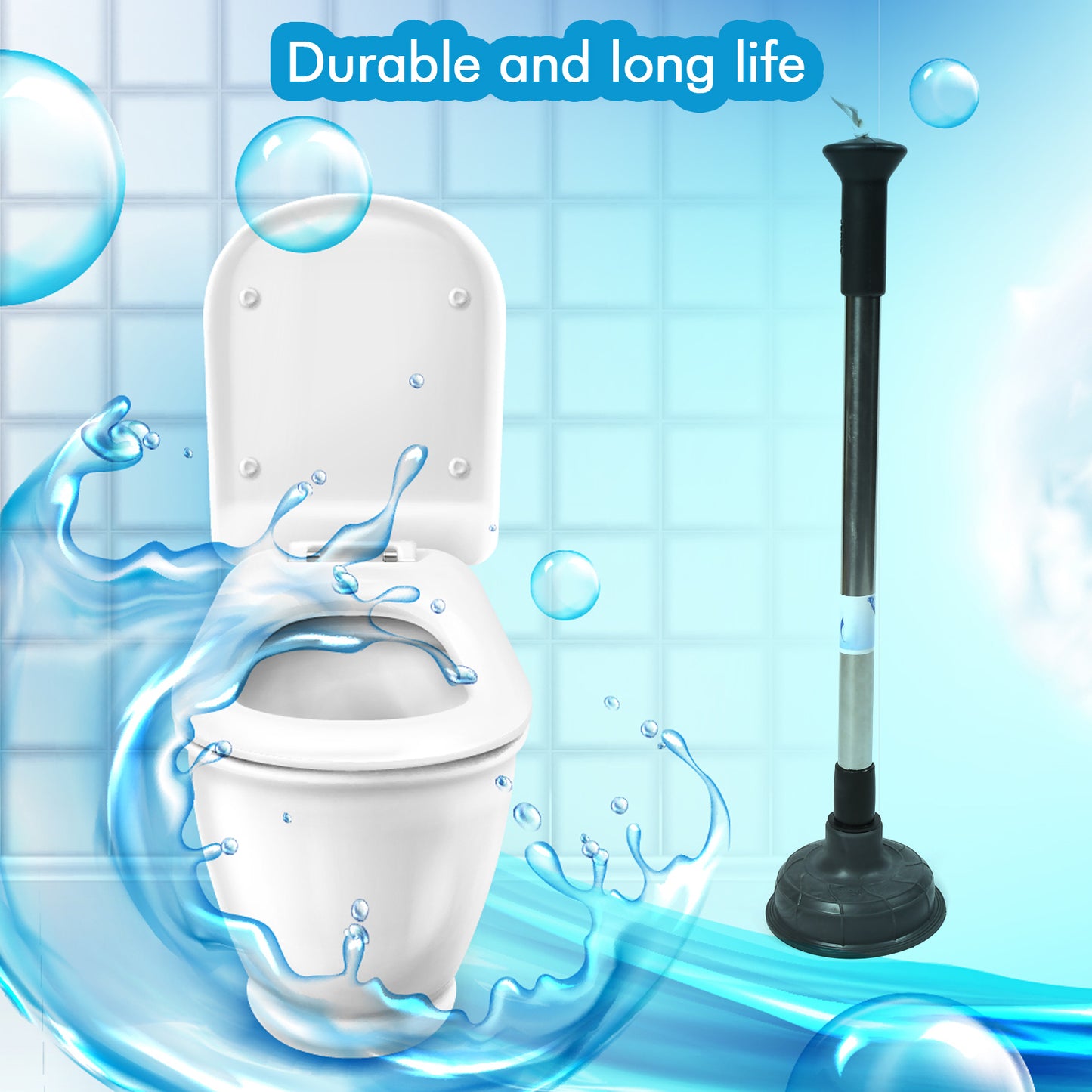 Drain Unblocker Cleaner Sink Plunger Cleaning Pump For Kitchen Sink Toilet Bathroomoilet_Plunger_Pump