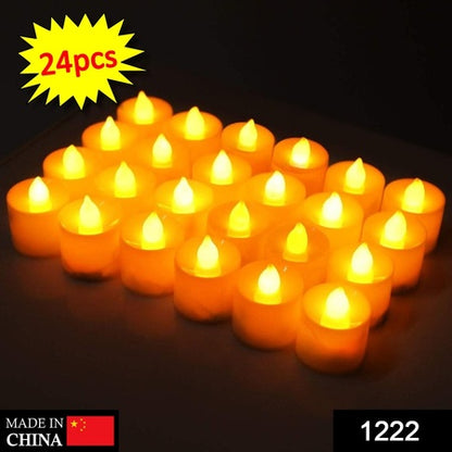 Festival Decorative - Led Tealight Candles (White 24 Pcs)