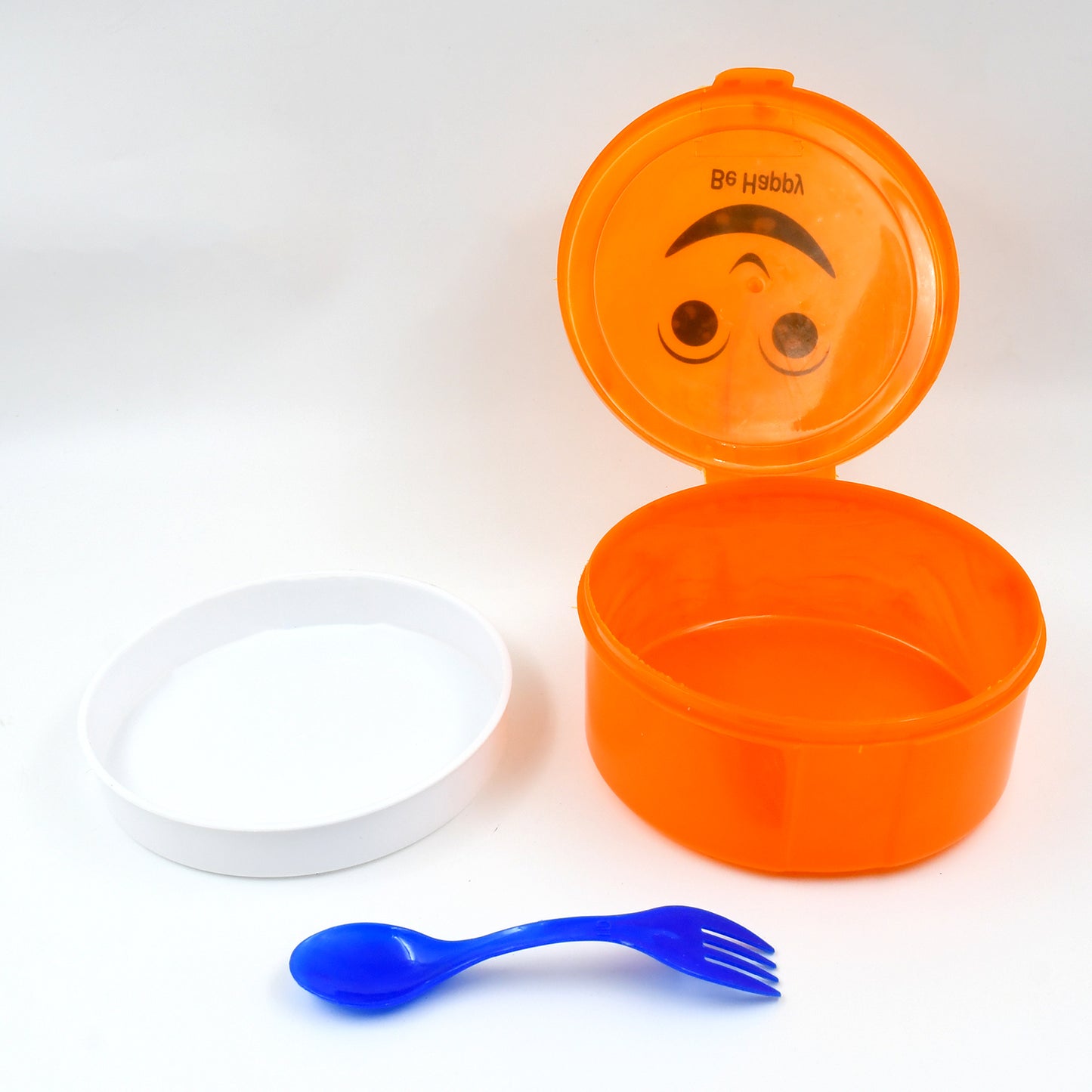 Smilyplastic Lunch Box Small Box With 2In1 Spoon Pack Of 1