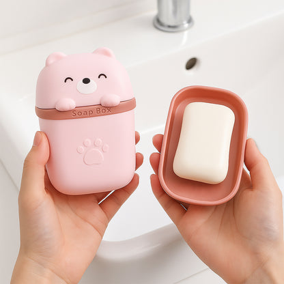 Cutebear Shaped Soap Case (1 Pc)