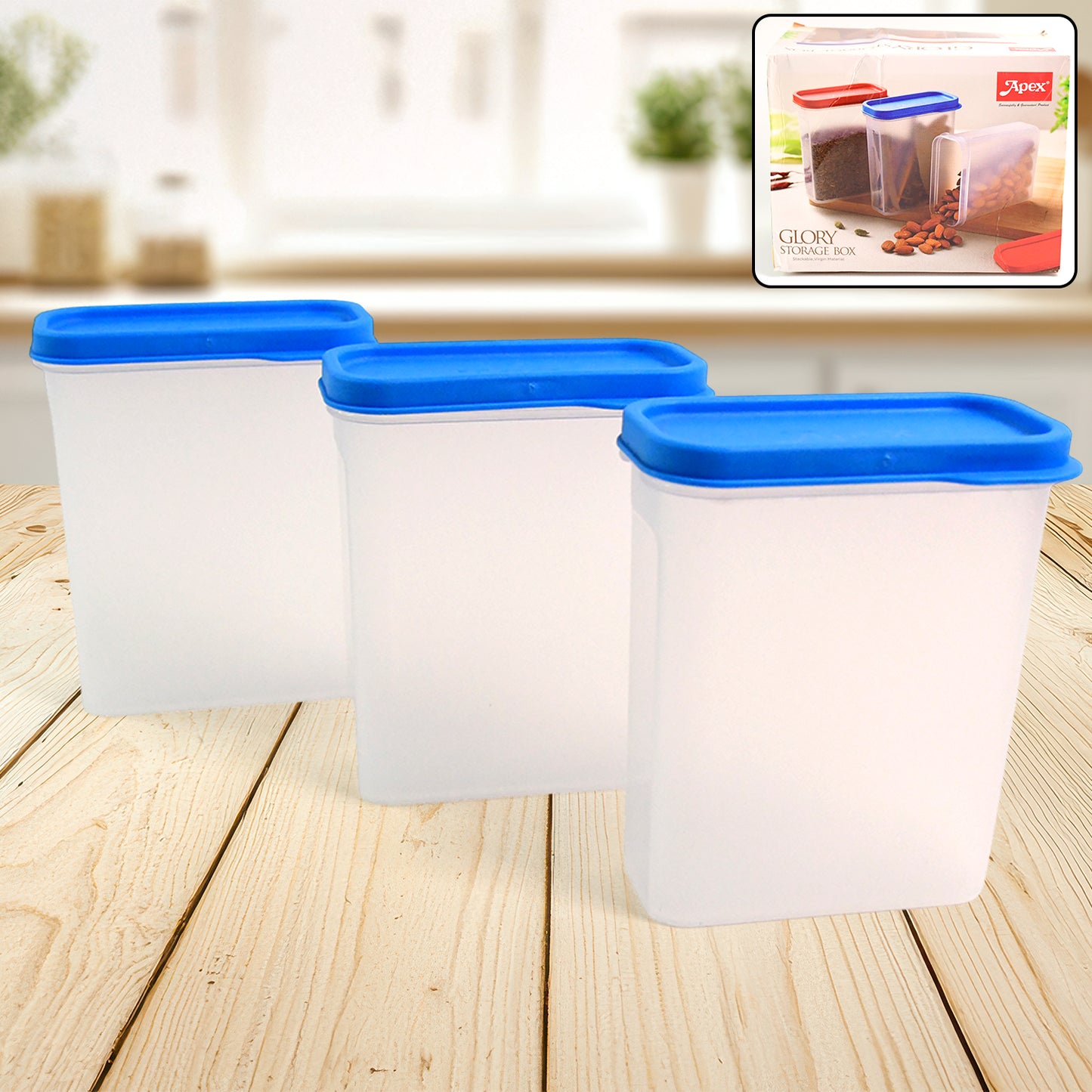 Apexglory Food Storage Container Set  3-Piece
