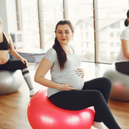 Anti Burst 65 Cm Exercise Ball With Inflation Pump Non-Slip Gym Ball For Yoga Pilates Core Training Exercises At Home And Gym- Suitable For Men And Women