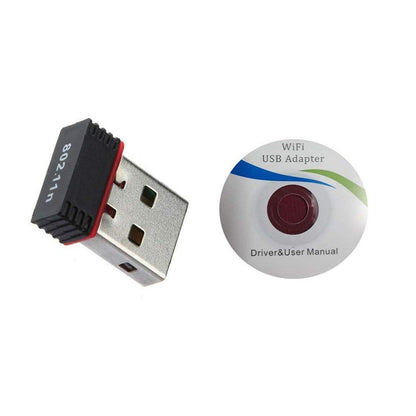 Wi-Fi Receiver Wireless Mini Wi-Fi Network Adapter With With Driver Cd For Computer  Laptop And Etc Device Use