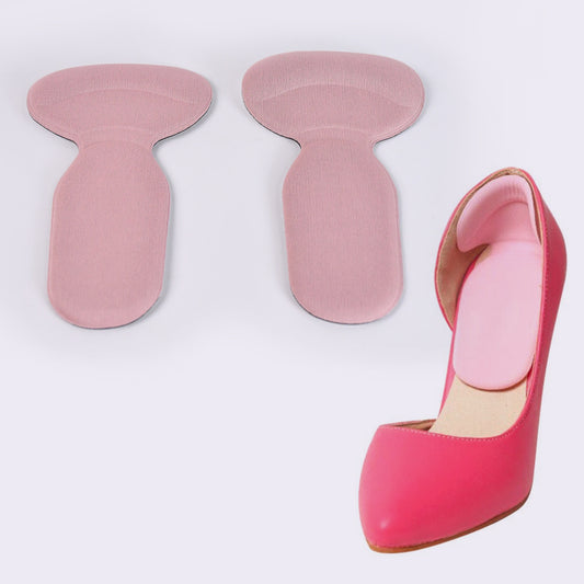 2 In1 T Shaped Silicone Self Adhesive Shoe Heel Pads Insoles (1 Pair)