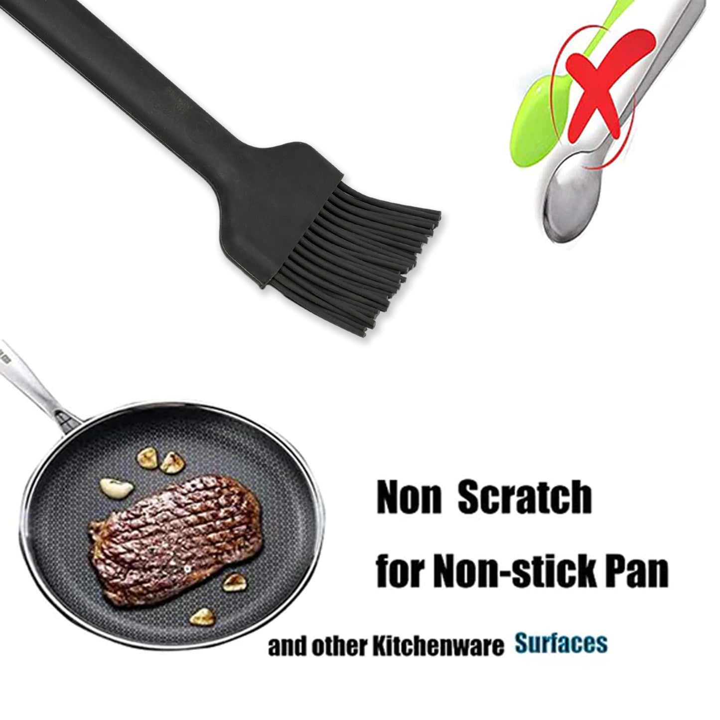 Silicone Cooking Bakeware Bread Pastry Oil Bbq Basting Brush Diy Baking Portable Oven Tool.