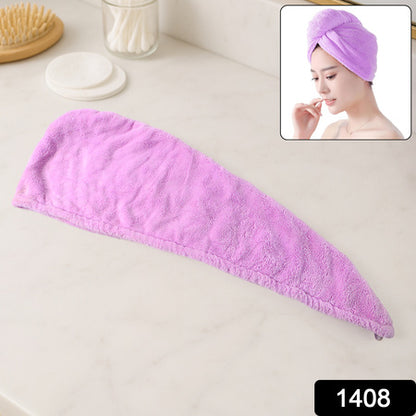 Quick Turban Hair-Drying Absorbent Microfiber Toweldry Shower Caps