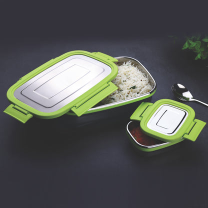 Ganesh Junior Stainless Steel Lunch Pack For Office  School Use