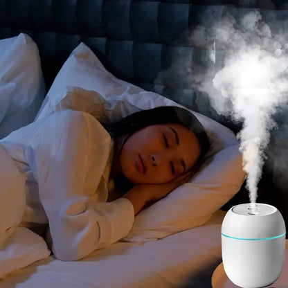 Portable Lighting Mini Humidifier Usb Personal Desktop Air Humidifier For Baby Bedroom Travel Office Home With Light Cool Mist Humidifier Essential Oil Diffusers Cool Mist Humidifiers (250 Ml)