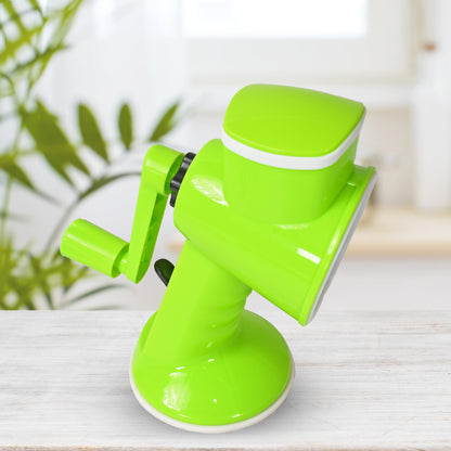 6 In 1 Multi Functional Vegetable Cutter  Slicer Hand Machine Cutting Slice Cut Thick Cut Silk All In One Vegetable Chopper Cutter  Slicing Cutter Barrel - Vegetable Grater With 6 Removable Blades