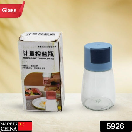 Galss Salt Bottle Salt Dispenser Glass Salt Shaker Pack Of 4 Seasoning Shaker Precise Quantitative 0.5G For Home Cooking Picnic Camping Ration Salt Shakers
