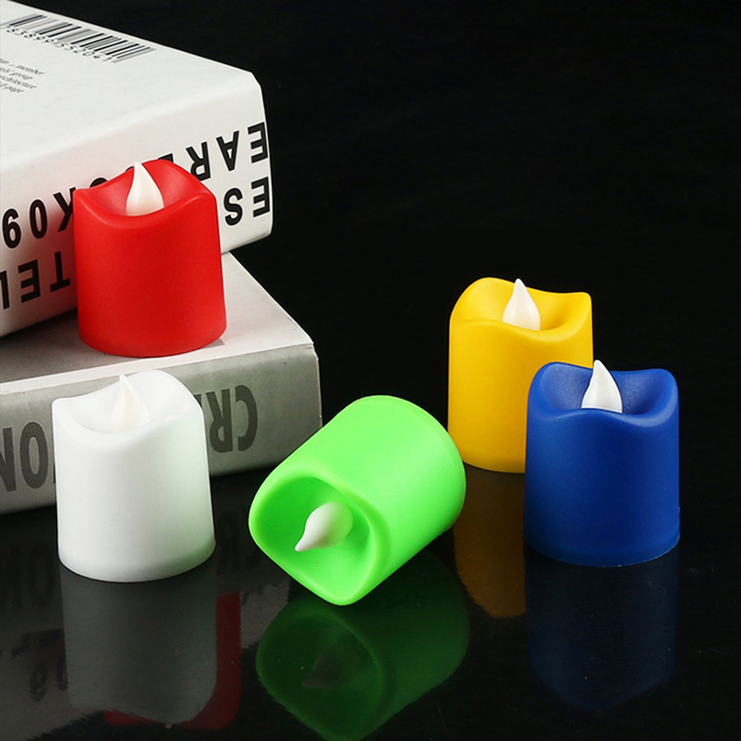 10Pcs Festival Decorative - Led Tealight Candles  Battery Operated Candle Ideal For Party.