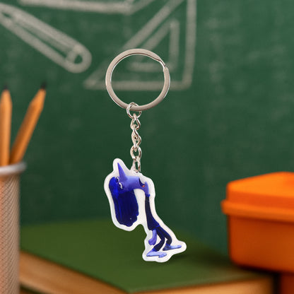 Cutecartoon Character Acrylic Keychain (1 Pc)