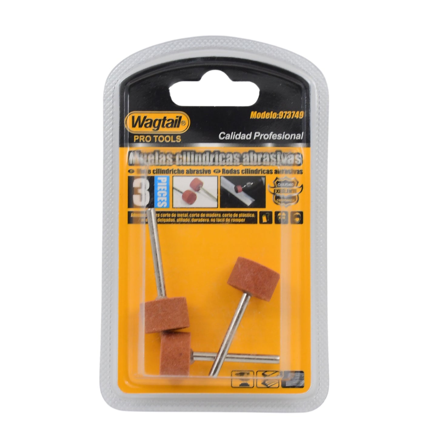 Woolfelt Polishing Buffing Wheels Wool Felt Mounted Polishing Bits (3 Pcs Set)
