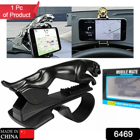 Jaguar Leopard Shape Plastic Phone Clip Mobile Phone Holder For Car Use