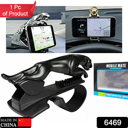 Jaguar Leopard Shape Plastic Phone Clip Mobile Phone Holder For Car Use