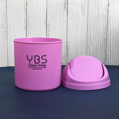 Minitrash Can With Lid Small Tiny Trash Bin (18X13 Cm  1 Pc)