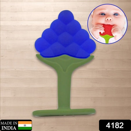 Babysilicone Teether Fruit Teether For Toddlers100 Food Grade Silicone Teether Non-Toxic  Latex Free Suitable For Kids Above 3 Months (1 Pc )