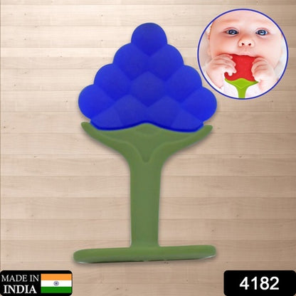 Babysilicone Teether Fruit Teether For Toddlers100 Food Grade Silicone Teether Non-Toxic  Latex Free Suitable For Kids Above 3 Months (1 Pc )