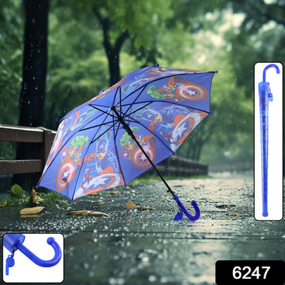 Umbrella With Handle And Lightweight Safety Round Plastic Cap