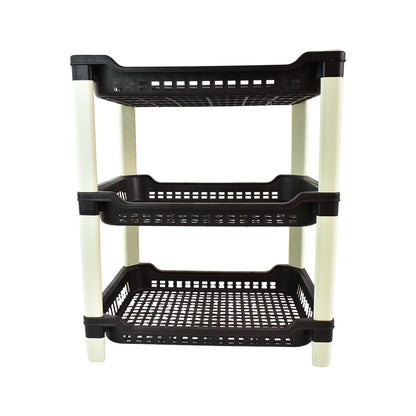 Apexbig Multi Use Plastic Storage Rack  3-Tier (1 Pc)