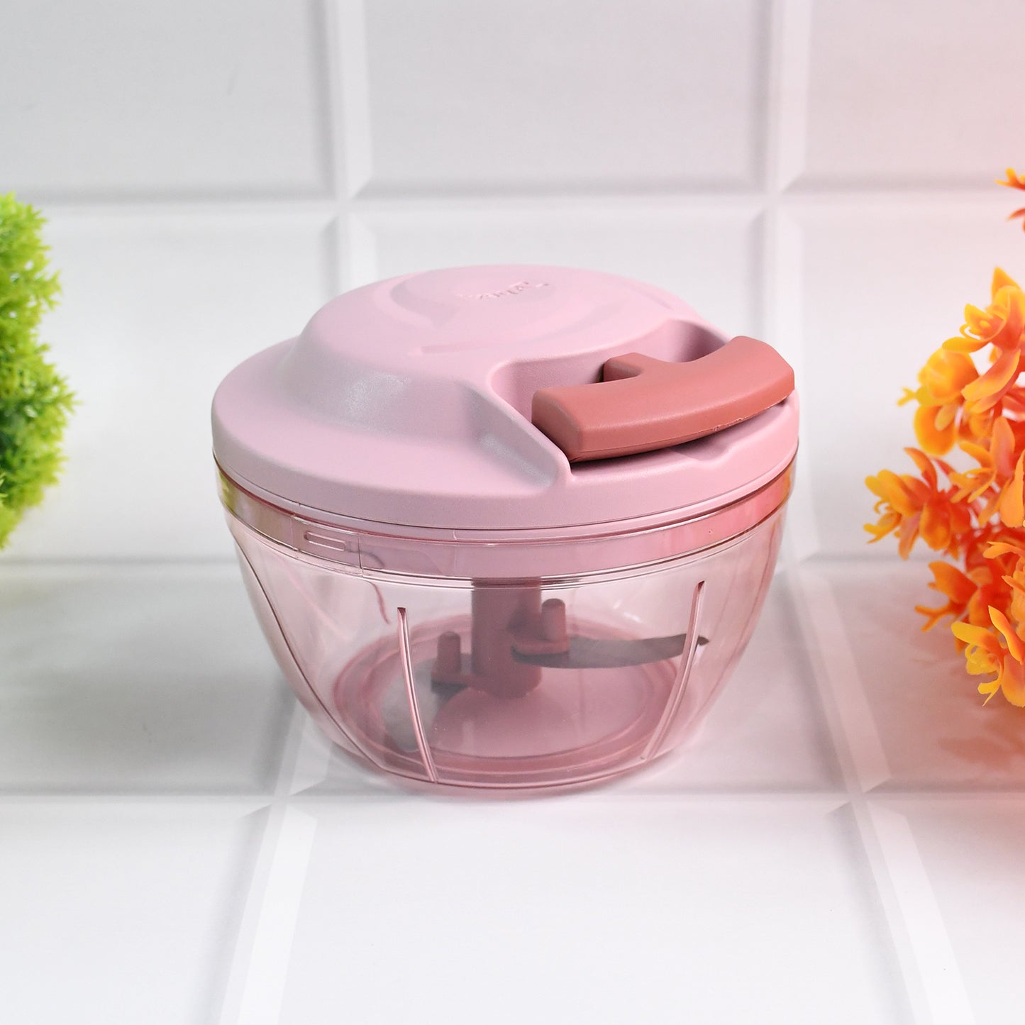 Apexpower-X Triple Stainless Steel Blades And Hand-Pull Vegetable Chopper (500Ml)