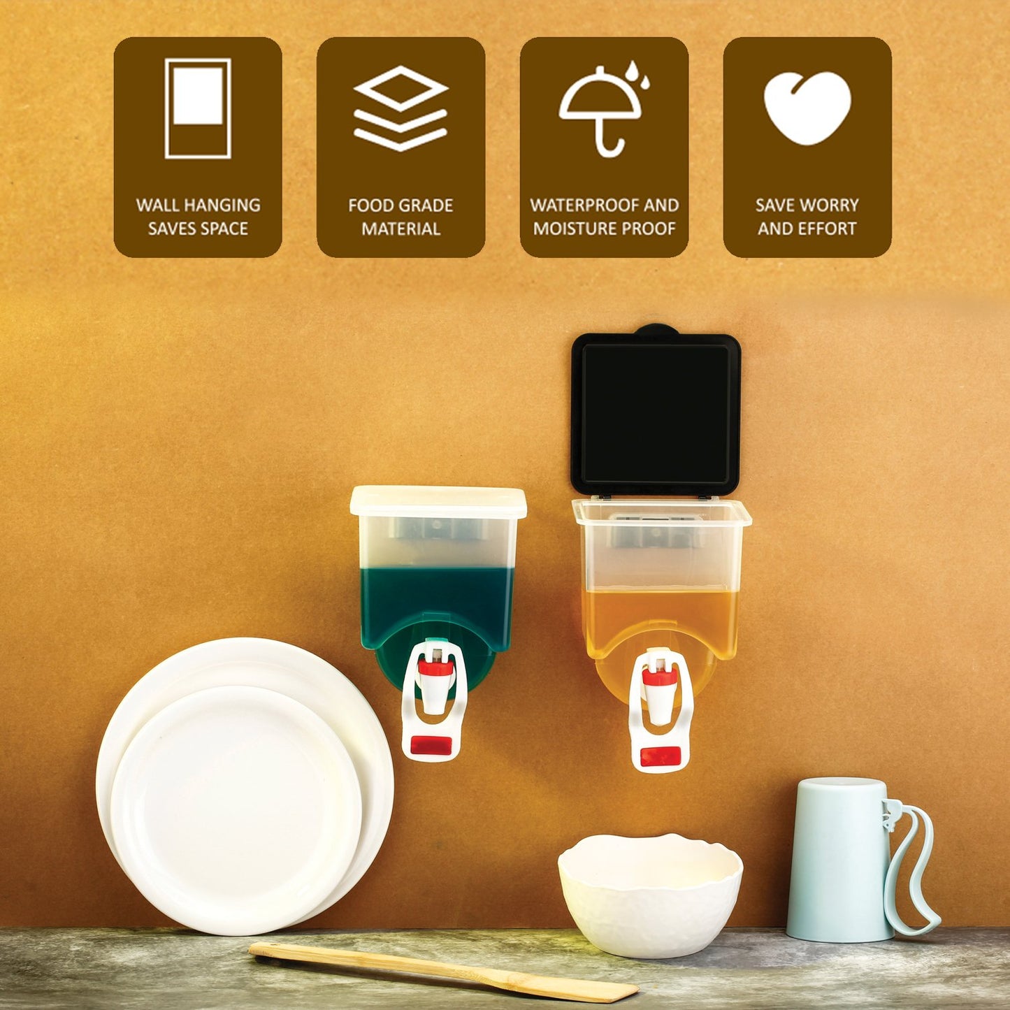Wall Mounted Oil Dispenser Bottle (1100Ml Approx)