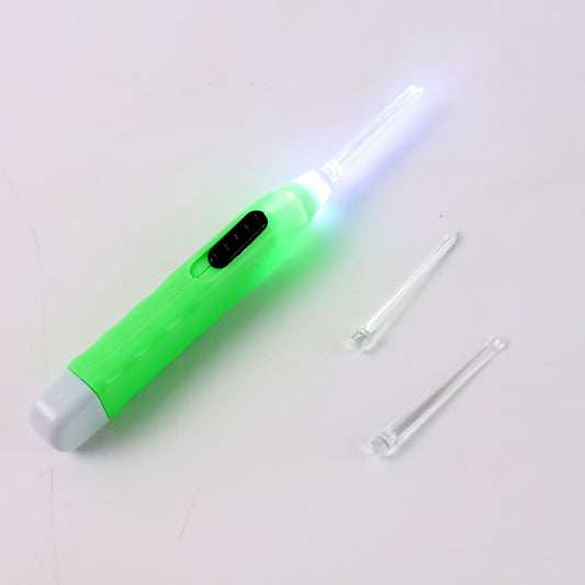Greenled Flashlight Earpick With Tweezer (1 Pc)