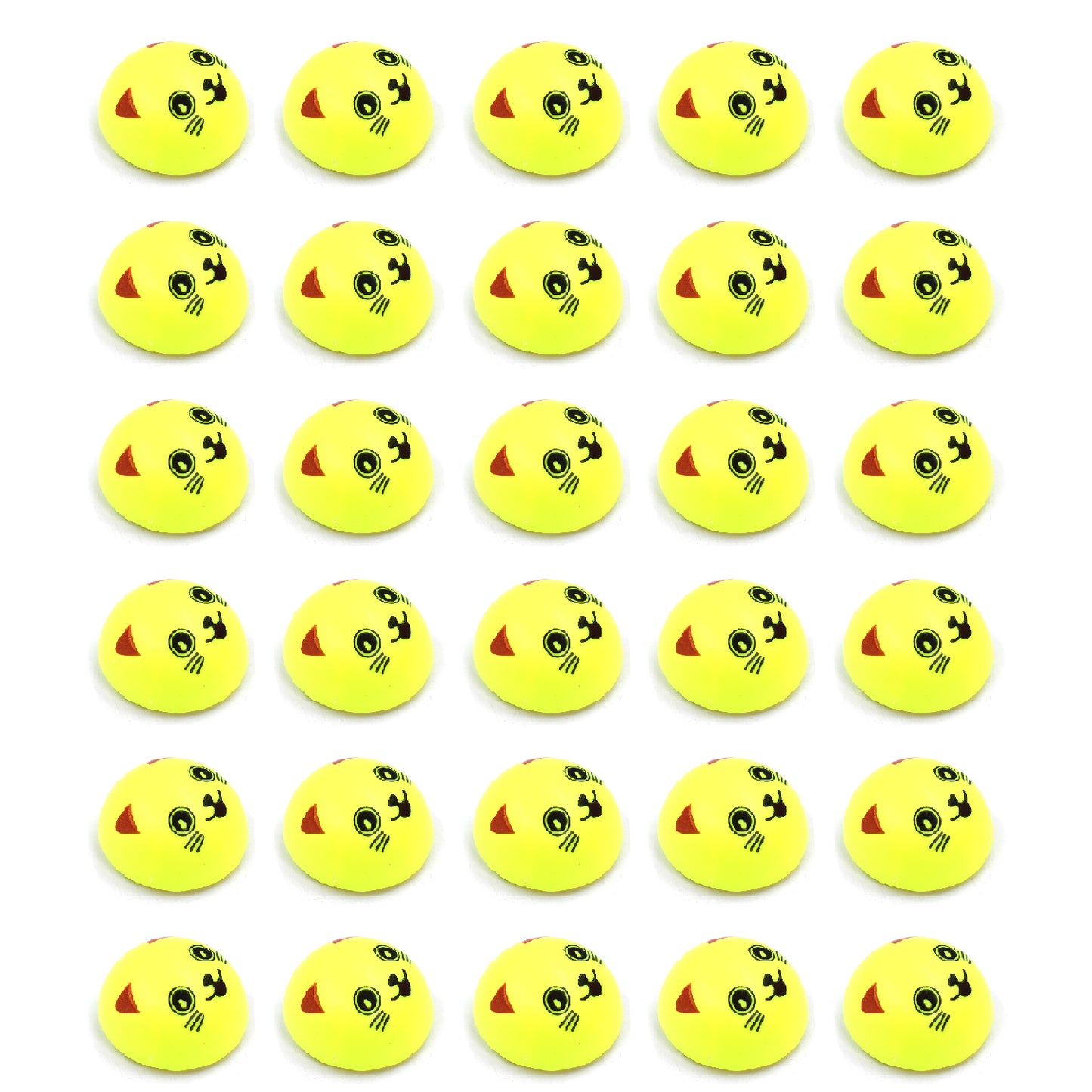 30Pcs Pull Back Smiley Toy